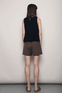 Slow Living Tiered Babydoll Top Black