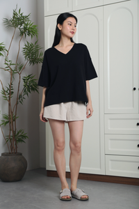 Smith Refined Boxy Knit Top Black (Backorder)