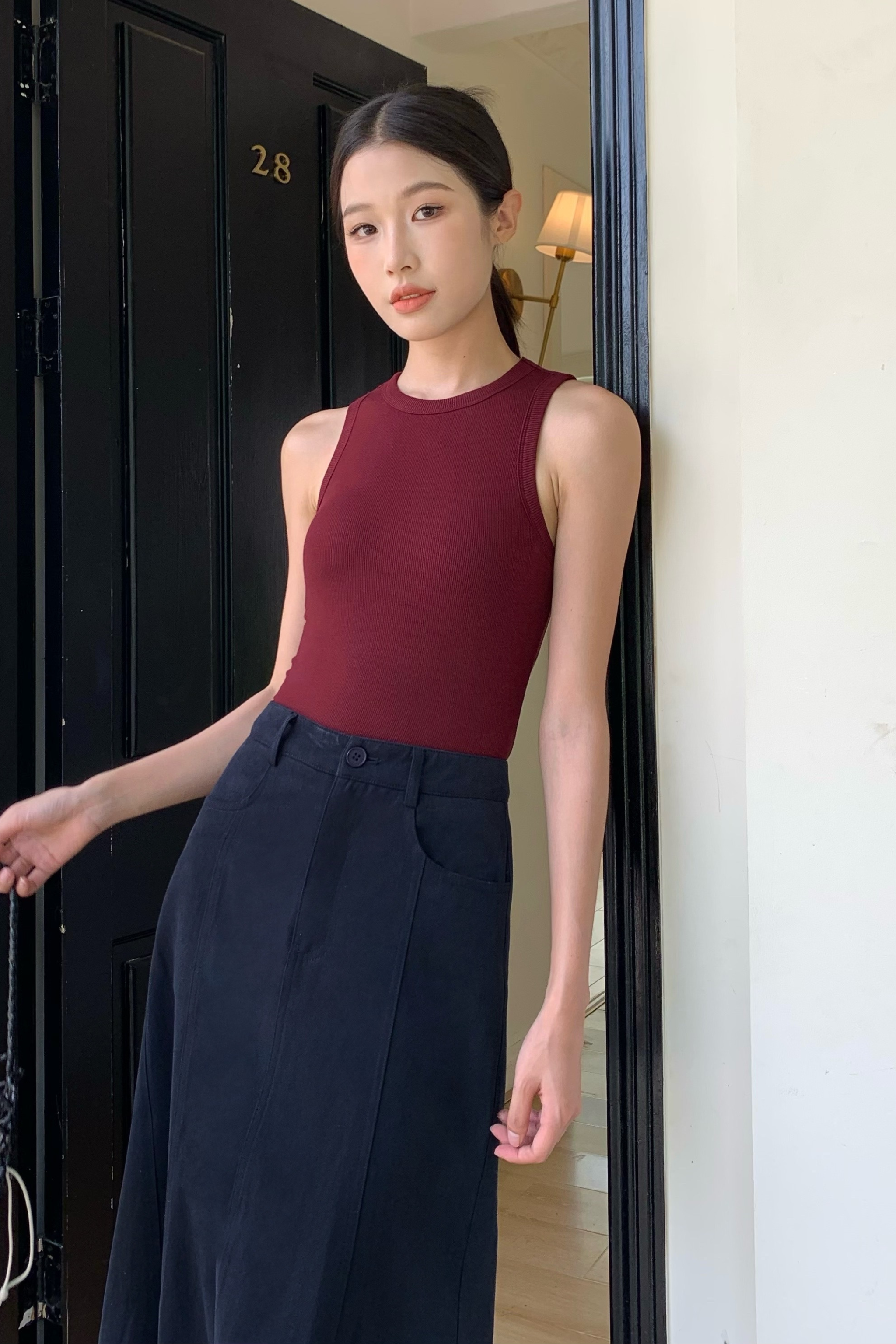 Snoozie Padded Tank Merlot (Restock)