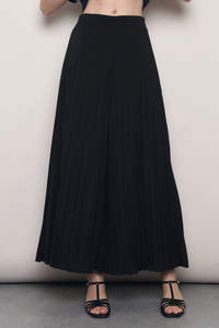 (Petite) Soft Motion Pleated Pants Black