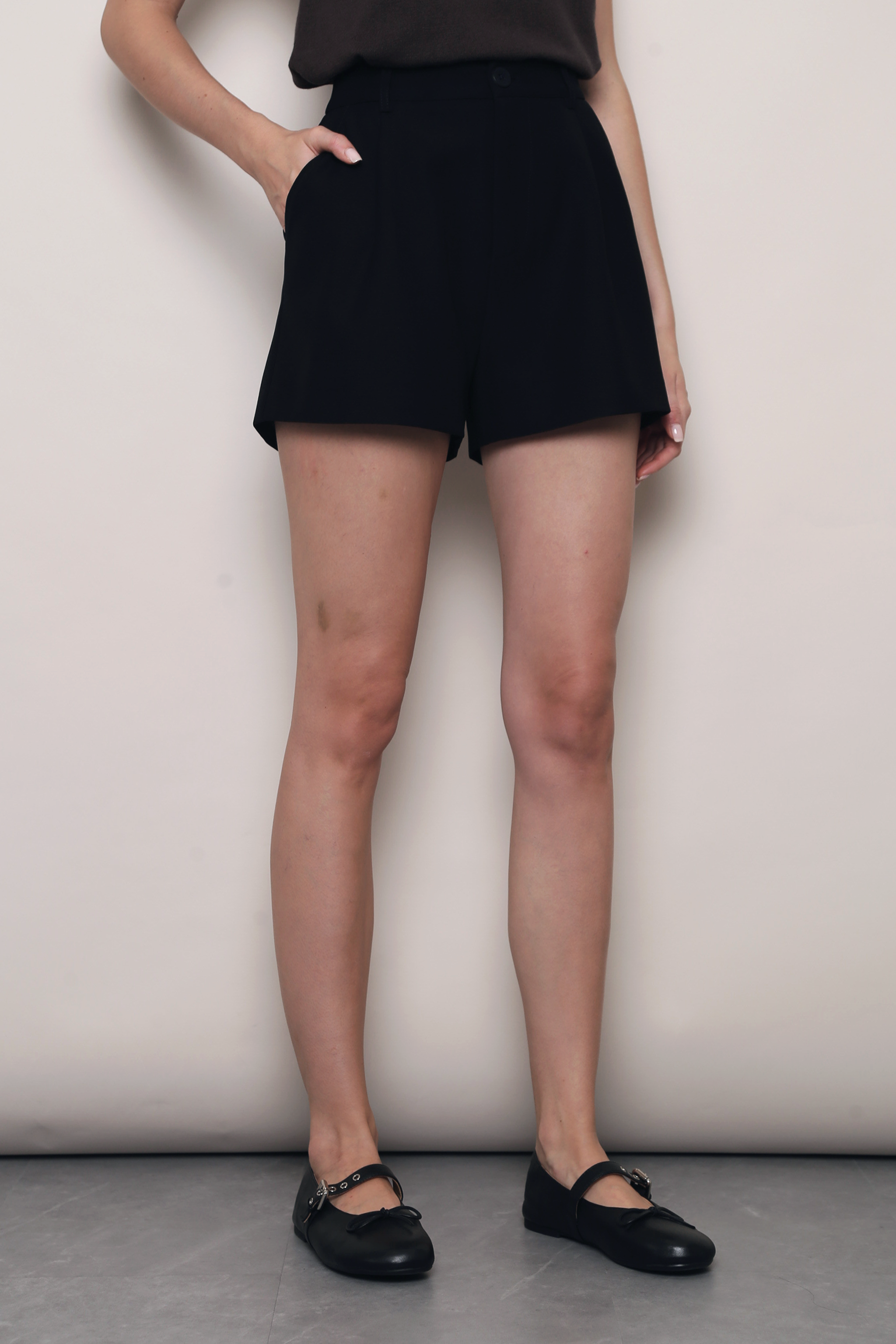 Soho V2 Pleat Shorts Black