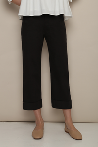 Sulla Cuffed Smart Pants Black