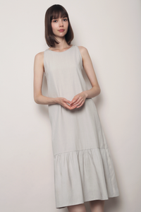 Summer Escape Midaxi Dress Ash Grey