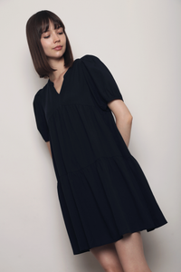 Sundown Babydoll Dress Navy