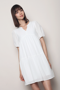 Sundown Babydoll Dress White