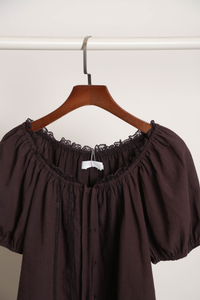 Sweet Talk Lace Top Brown