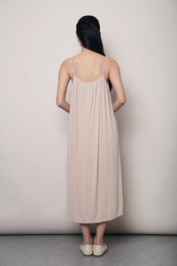 Swoon Pleat Around Strappy Dress Nude Blush