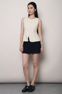 Sybil V2 Curve Hem Vest Top Ivory