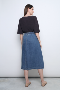 Tosca Micro Pleat Knit Blouse Ash Brown (Restock)