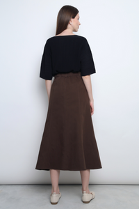 Tosca Micro Pleat Knit Blouse Black (Restock)