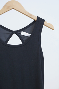 Tria Ribbed Tank Top Black (Backorder)