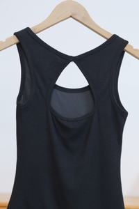 Tria Ribbed Tank Top Black (Backorder)