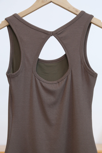 Tria Ribbed Tank Top Chestnut Brown (Backorder)