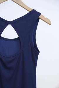 Tria Ribbed Tank Top Navy (Backorder)