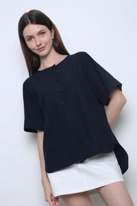 Valley Oversized Shirt Navy