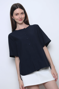 Valley Oversized Shirt Navy