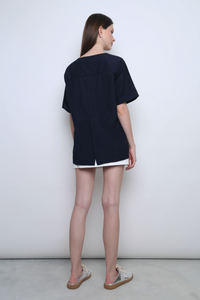 Valley Oversized Shirt Navy