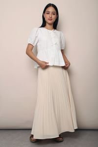 Vianne Bow Blouse White (Restock)