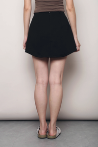 Wear Anywhere Curved Hem Skorts Black (Restock)