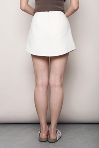 Wear Anywhere Curved Hem Skorts Ivory (Restock)