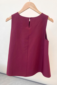 Willow Bloom Embroidered Blouse Burgundy