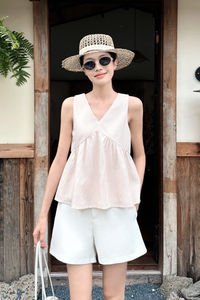 With Love Sleeveless Blouse Powder Pink (Restock)