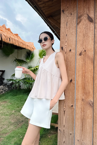 With Love Sleeveless Blouse Powder Pink (Restock)
