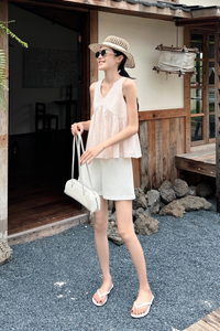 With Love Sleeveless Blouse Powder Pink (Restock)