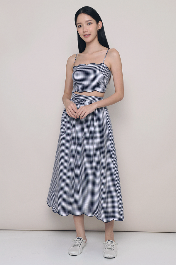 Yarra 2-Piece Gingham Set Navy