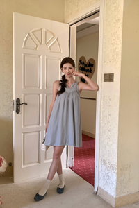 Zen Racerfront Dress Blue