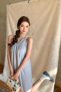 Zen Racerfront Dress Blue