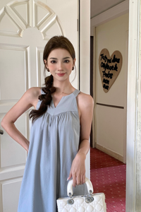 Zen Racerfront Dress Blue