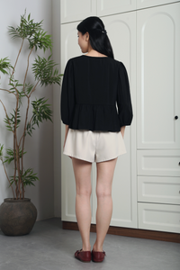 Aire Babydoll Top Black