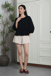 Aire Babydoll Top Black