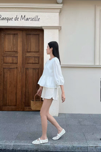 Aire Babydoll Top White (Restock II)