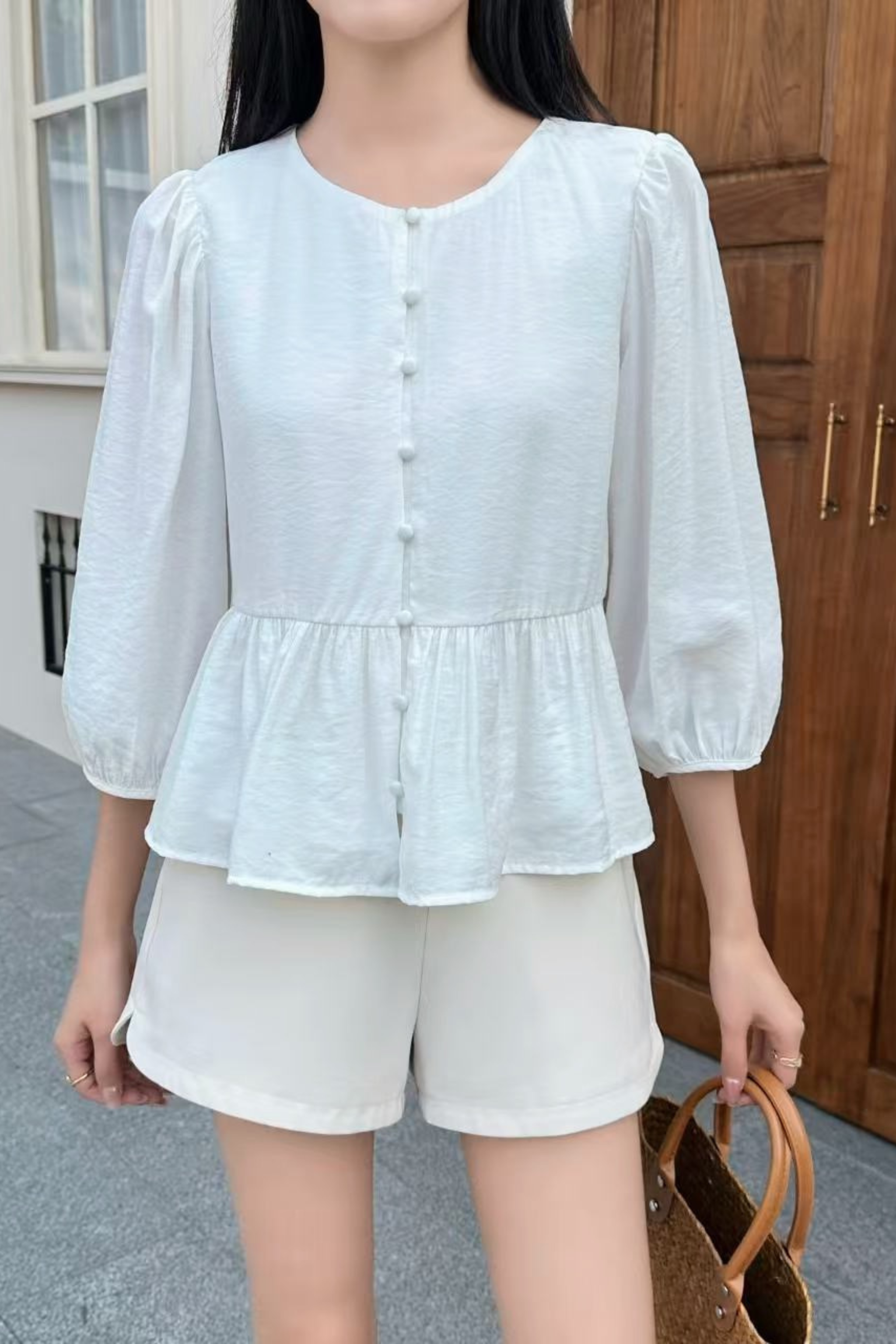 Aire Babydoll Top White (Restock II)