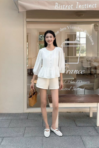 Aire Babydoll Top White (Restock II)