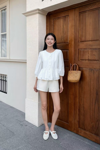 Aire Babydoll Top White (Restock II)