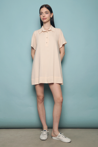 Andie Linen Shirt Dress Seashell