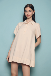 Andie Linen Shirt Dress Seashell