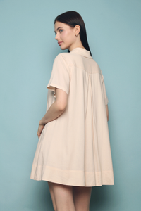 Andie Linen Shirt Dress Seashell