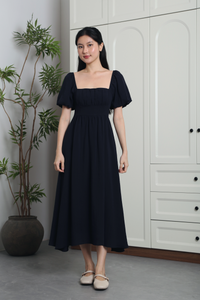 Annelise Princess Core Midaxi Dress Navy