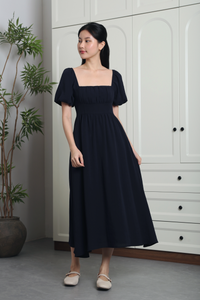 Annelise Princess Core Midaxi Dress Navy