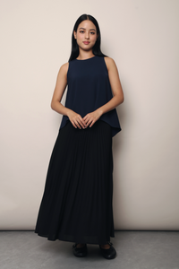 Archie Drop Back Top Navy