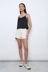 Aurea Pearl Sleeveless Top Black (2-Piece)