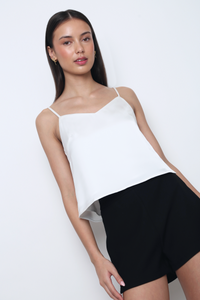 Aurea Pearl Sleeveless Top White (2-Piece)