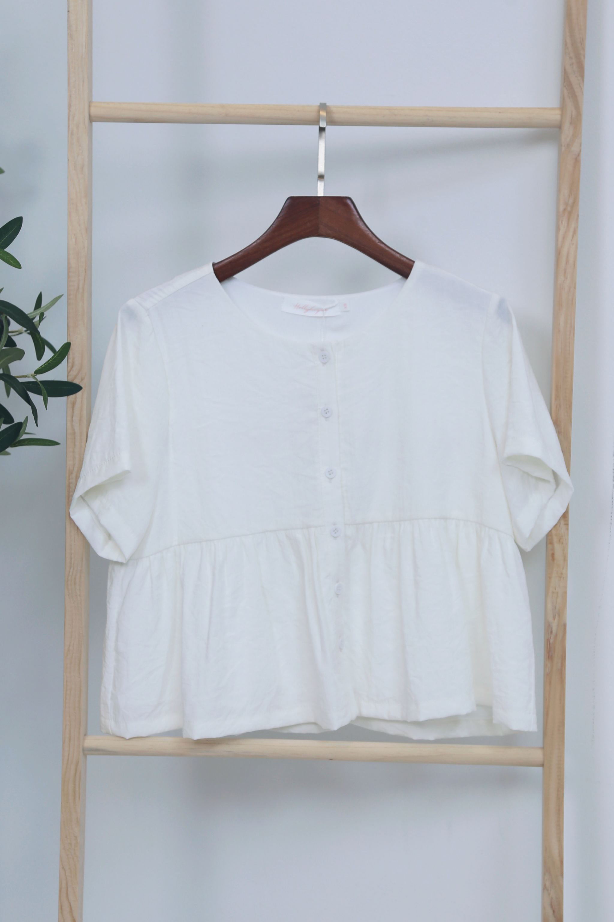 Bailey Button Down Top White