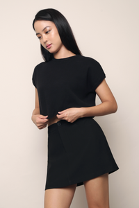 Bam Bam Cropped Knit Black (Restock)