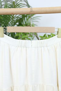 Belladonna Arc Pleat Midi Skirt Beige (Backorder)