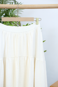 Belladonna Arc Pleat Midi Skirt Beige (Backorder)